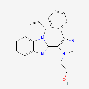 molecular formula C21H20N4O B3814178 2-[5-(1-allyl-1H-benzimidazol-2-yl)-4-phenyl-1H-imidazol-1-yl]ethanol 