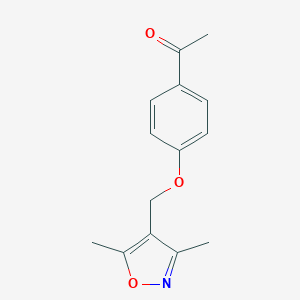 1-{4-[(3,5-Dimethyl-4-isoxazolyl)methoxy]phenyl}ethanone