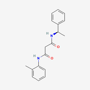 molecular formula C18H20N2O2 B3814188 N-(2-methylphenyl)-N'-[(1R)-1-phenylethyl]malonamide 