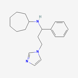 N-[3-(1H-imidazol-1-yl)-1-phenylpropyl]cycloheptanamine