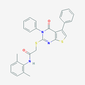 N-(2,6-dimethylphenyl)-2-[(4-oxo-3,5-diphenyl-3,4-dihydrothieno[2,3-d]pyrimidin-2-yl)sulfanyl]acetamide