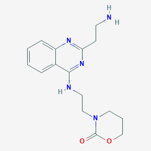 molecular formula C16H21N5O2 B3814272 3-(2-{[2-(2-aminoethyl)-4-quinazolinyl]amino}ethyl)-1,3-oxazinan-2-one dihydrochloride 