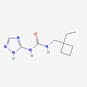 molecular formula C10H17N5O B3814344 N-[(1-ethylcyclobutyl)methyl]-N'-1H-1,2,4-triazol-3-ylurea 