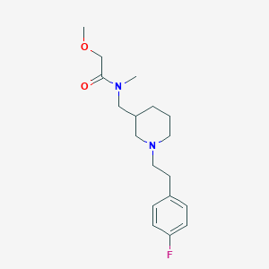 molecular formula C18H27FN2O2 B3814363 N-({1-[2-(4-fluorophenyl)ethyl]-3-piperidinyl}methyl)-2-methoxy-N-methylacetamide 