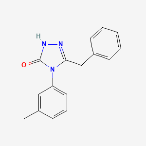 molecular formula C16H15N3O B3814404 5-benzyl-4-(3-methylphenyl)-2,4-dihydro-3H-1,2,4-triazol-3-one 