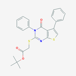 Tert-butyl [(4-oxo-3,5-diphenyl-3,4-dihydrothieno[2,3-d]pyrimidin-2-yl)sulfanyl]acetate