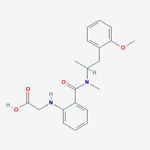molecular formula C20H24N2O4 B3814456 [(2-{[[2-(2-methoxyphenyl)-1-methylethyl](methyl)amino]carbonyl}phenyl)amino]acetic acid 