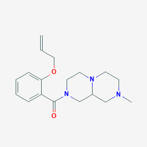molecular formula C18H25N3O2 B3814462 2-[2-(allyloxy)benzoyl]-8-methyloctahydro-2H-pyrazino[1,2-a]pyrazine 