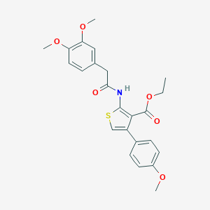 Ethyl 2-{[(3,4-dimethoxyphenyl)acetyl]amino}-4-(4-methoxyphenyl)-3-thiophenecarboxylate