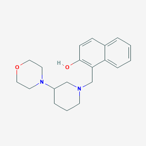 molecular formula C20H26N2O2 B3814512 1-{[3-(4-morpholinyl)-1-piperidinyl]methyl}-2-naphthol 