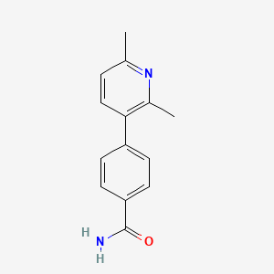 molecular formula C14H14N2O B3814576 4-(2,6-dimethylpyridin-3-yl)benzamide 