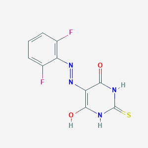 molecular formula C10H6F2N4O2S B381462 5-[2-(2,6-difluorophenyl)hydrazinylidene]-2-thioxodihydropyrimidine-4,6(1H,5H)-dione 
