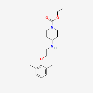 molecular formula C19H30N2O3 B3814649 ethyl 4-{[2-(mesityloxy)ethyl]amino}-1-piperidinecarboxylate 