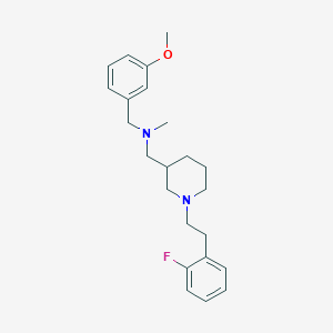 molecular formula C23H31FN2O B3814656 ({1-[2-(2-fluorophenyl)ethyl]-3-piperidinyl}methyl)(3-methoxybenzyl)methylamine 