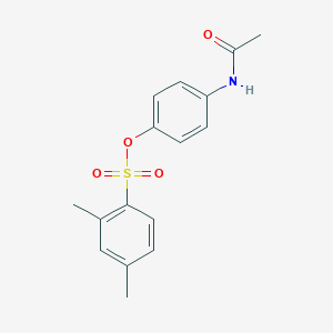 molecular formula C16H17NO4S B381469 (4-Acetamidophenyl) 2,4-dimethylbenzenesulfonate CAS No. 325810-59-1