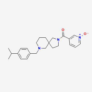 molecular formula C24H31N3O2 B3814724 7-(4-isopropylbenzyl)-2-[(1-oxido-3-pyridinyl)carbonyl]-2,7-diazaspiro[4.5]decane 