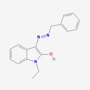 3-(2-benzylhydrazin-1-ylidene)-1-ethyl-2,3-dihydro-1H-indol-2-one