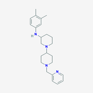 molecular formula C24H34N4 B3814752 N-(3,4-dimethylphenyl)-1'-(2-pyridinylmethyl)-1,4'-bipiperidin-3-amine 