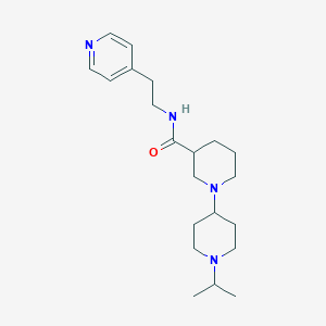 molecular formula C21H34N4O B3814798 1'-isopropyl-N-[2-(4-pyridinyl)ethyl]-1,4'-bipiperidine-3-carboxamide 