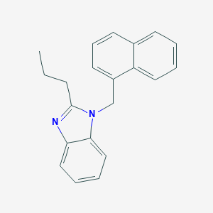 molecular formula C21H20N2 B381480 1-(1-naphthylmethyl)-2-propyl-1H-benzimidazole 