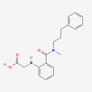 molecular formula C19H22N2O3 B3814820 [(2-{[methyl(3-phenylpropyl)amino]carbonyl}phenyl)amino]acetic acid 