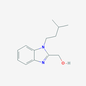 molecular formula C13H18N2O B381488 [1-(3-methylbutyl)-1H-1,3-benzodiazol-2-yl]methanol CAS No. 380543-66-8