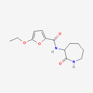 molecular formula C13H18N2O4 B3814899 5-ethoxy-N-(2-oxo-3-azepanyl)-2-furamide 