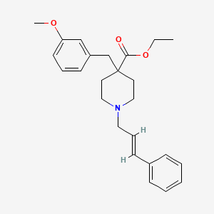 ethyl 4-(3-methoxybenzyl)-1-[(2E)-3-phenyl-2-propen-1-yl]-4-piperidinecarboxylate