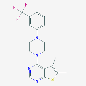 1-{5,6-Dimethylthieno[2,3-d]pyrimidin-4-yl}-4-[3-(trifluoromethyl)phenyl]piperazine