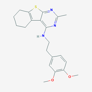 N-[2-(3,4-dimethoxyphenyl)ethyl]-2-methyl-5,6,7,8-tetrahydro-[1]benzothiolo[2,3-d]pyrimidin-4-amine