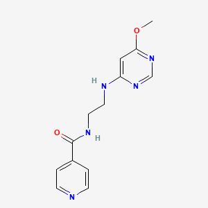N-{2-[(6-methoxypyrimidin-4-yl)amino]ethyl}isonicotinamide