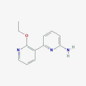 molecular formula C12H13N3O B3815078 2'-ethoxy-2,3'-bipyridin-6-amine 