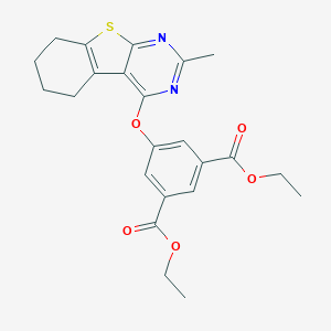 Diethyl 5-[(2-methyl-5,6,7,8-tetrahydro[1]benzothieno[2,3-d]pyrimidin-4-yl)oxy]isophthalate