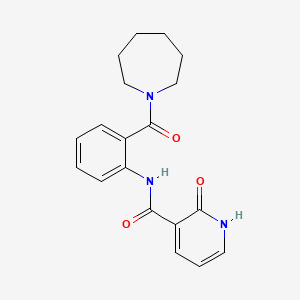 molecular formula C19H21N3O3 B3815239 N-[2-(azepan-1-ylcarbonyl)phenyl]-2-hydroxynicotinamide 