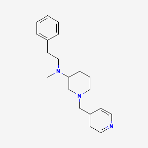 molecular formula C20H27N3 B3815261 N-methyl-N-(2-phenylethyl)-1-(4-pyridinylmethyl)-3-piperidinamine 