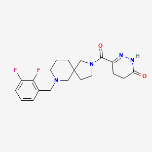molecular formula C20H24F2N4O2 B3815270 6-{[7-(2,3-difluorobenzyl)-2,7-diazaspiro[4.5]dec-2-yl]carbonyl}-4,5-dihydro-3(2H)-pyridazinone 
