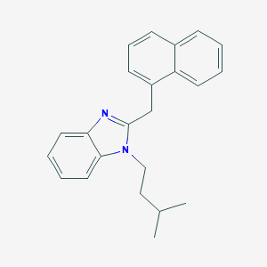 molecular formula C23H24N2 B381533 1-isopentyl-2-(1-naphthylmethyl)-1H-1,3-benzimidazole 