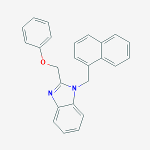 molecular formula C25H20N2O B381538 1-(naphthalen-1-ylmethyl)-2-(phenoxymethyl)-1H-benzimidazole 