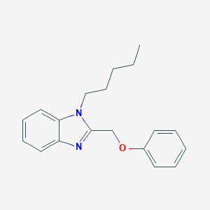 molecular formula C19H22N2O B381542 1-pentyl-2-(phenoxymethyl)-1H-benzimidazole CAS No. 381200-52-8