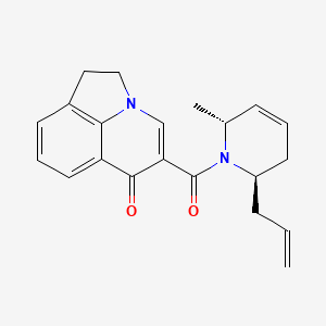 molecular formula C21H22N2O2 B3815430 5-{[(2R*,6R*)-2-allyl-6-methyl-3,6-dihydropyridin-1(2H)-yl]carbonyl}-1,2-dihydro-6H-pyrrolo[3,2,1-ij]quinolin-6-one 