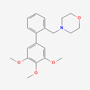 molecular formula C20H25NO4 B3815445 4-[(3',4',5'-trimethoxybiphenyl-2-yl)methyl]morpholine 
