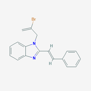 molecular formula C18H15BrN2 B381547 1-(2-bromo-2-propenyl)-2-(2-phenylvinyl)-1H-benzimidazole 