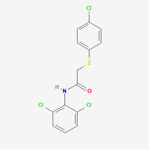 2-[(4-chlorophenyl)sulfanyl]-N-(2,6-dichlorophenyl)acetamide