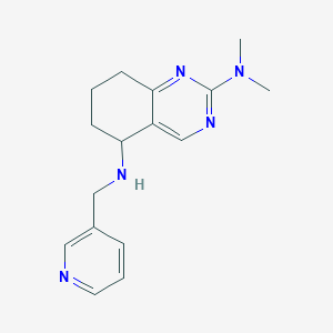 molecular formula C16H21N5 B3815616 N~2~,N~2~-dimethyl-N~5~-(3-pyridinylmethyl)-5,6,7,8-tetrahydro-2,5-quinazolinediamine 