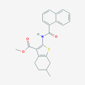 Methyl 6-methyl-2-(1-naphthoylamino)-4,5,6,7-tetrahydro-1-benzothiophene-3-carboxylate