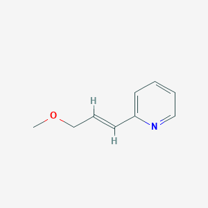 B038157 Pyridine, 2-(3-methoxy-1-propenyl)-, (E)-(9CI) CAS No. 113985-55-0