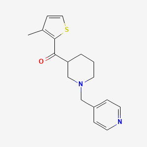 molecular formula C17H20N2OS B3815823 (3-methyl-2-thienyl)[1-(4-pyridinylmethyl)-3-piperidinyl]methanone 