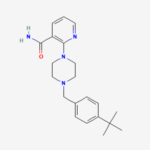 molecular formula C21H28N4O B3815886 2-[4-(4-tert-butylbenzyl)piperazin-1-yl]nicotinamide 