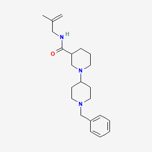 molecular formula C22H33N3O B3815934 1'-benzyl-N-(2-methyl-2-propen-1-yl)-1,4'-bipiperidine-3-carboxamide 