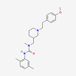 molecular formula C25H35N3O2 B3815949 N'-(2,5-dimethylphenyl)-N-({1-[2-(4-methoxyphenyl)ethyl]-3-piperidinyl}methyl)-N-methylurea 